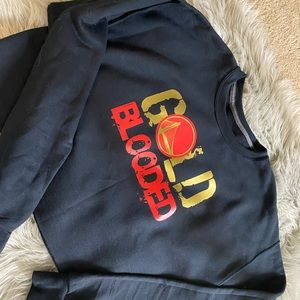 gold blooded crew neck sweater